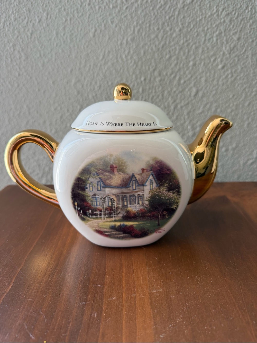 Thomas Kinkade TeaPot “Home Is Where The Heart Is II”